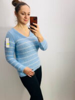 Helesinine triibuline kampsun - Image 2