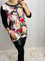 Lillede ja nahksete detailidega tuunika/kleit - Image 2