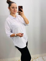 Ühevärviline eest nööbitav pluus - Image 2