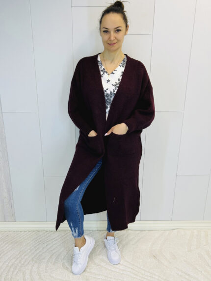 Pikk kootud kardigan - Image 3